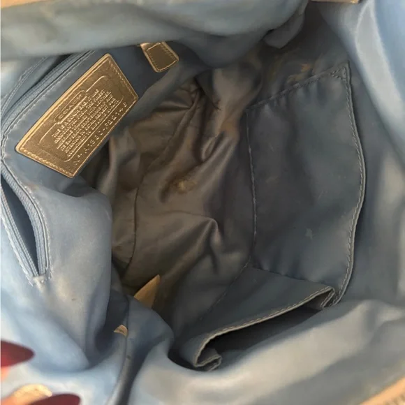 Poppy coach y2k stripped crossbody - Picture 2 of 7